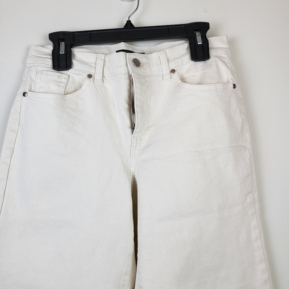 Boston proper off white Cropped straight leg jeans Size 30 - Picture 3 of 9